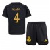 Günstige Real Madrid David Alaba #4 Babykleidung 3rd Fussballtrikot Kinder 2023-24 Kurzarm (+ kurze hosen)